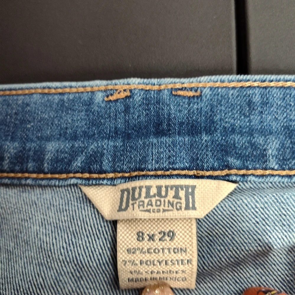 NWT Duluth Trading Co Women's DuluthFlex Daily Denim Slim Leg Jeans 8/29